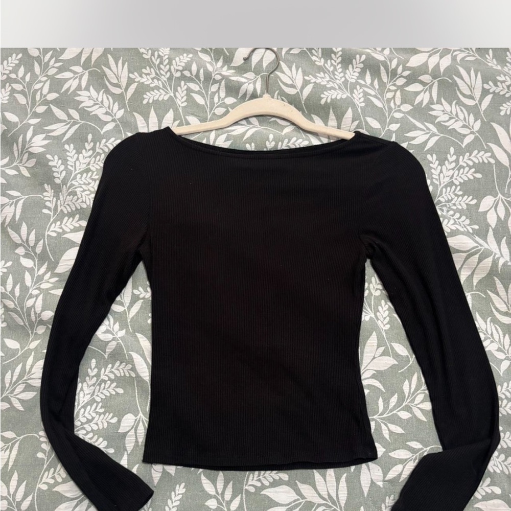Elegant Black Long Sleeve Top